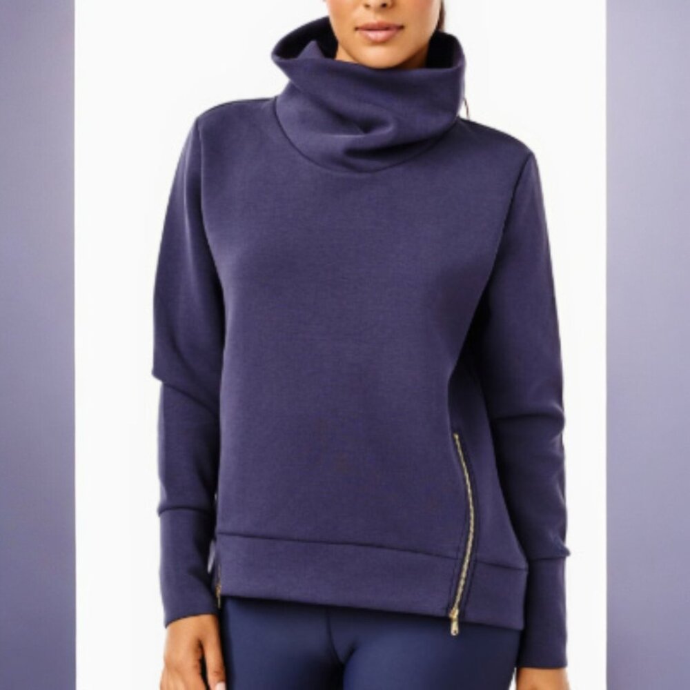 Addison Bay ABT003‎ Navy Double Zip Everyday Pullover